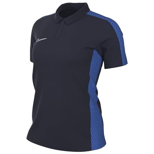 Nike womens short-sleeve polo w nk df acd23 polo ss, black/white/white, dr1348-010, l