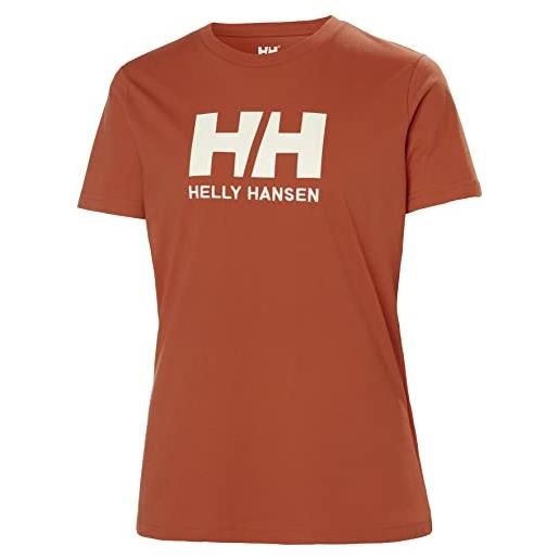 Helly Hansen donna hh logo t-shirt, grigio, 2xl