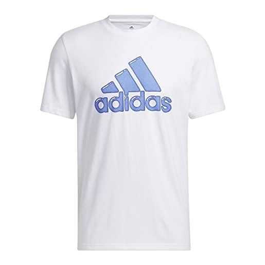 Adidas m fill g t, t-shirt uomo, bianco, l