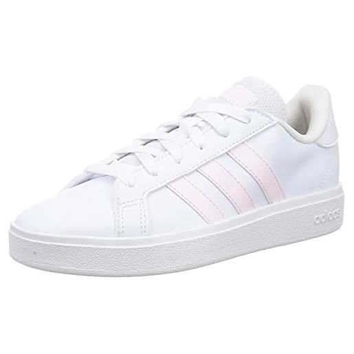 adidas grand court td lifestyle court casual shoes, sneakers donna, ftwr white almost pink ftwr white, 36 2/3 eu