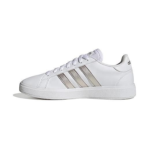 adidas grand court td lifestyle court casual shoes, sneakers donna, ftwr white core black ftwr white, 36 2/3 eu