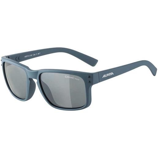 Alpina kosmic mirrored polarized sunglasses blu black mirror/cat3