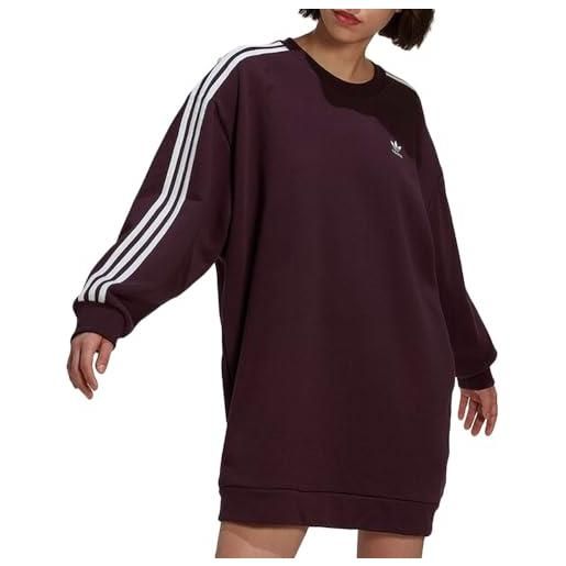 Adidas vestito maglione prugna donna hm4689, viola. , 40