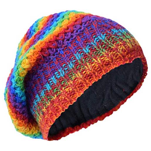 Gheri - cappelli invernali in lana lavorata a maglia q taglia unica