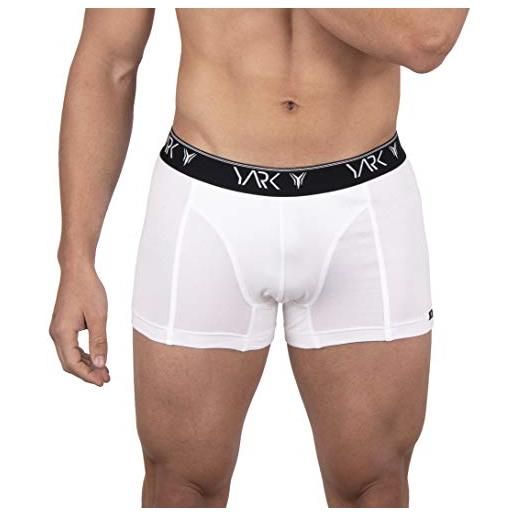 YARK, boxer, uomo, underwear, filo scozia, made in italy (xl 48/50 it uomo, grigio)