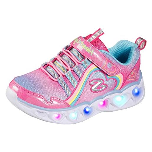 Skechers heart lights rainbow lux, scarpe da ginnastica bambine e ragazze, smlt, 31 eu