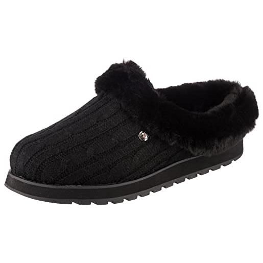 Skechers keepsakes - ice angel, pantofole donna, marrone chocolate, 35 eu