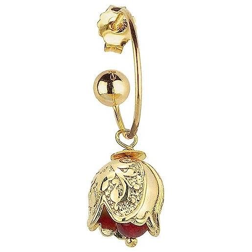 Lebole Gioielli collezione gotico bell campanella orecchino singolo da donna in argento