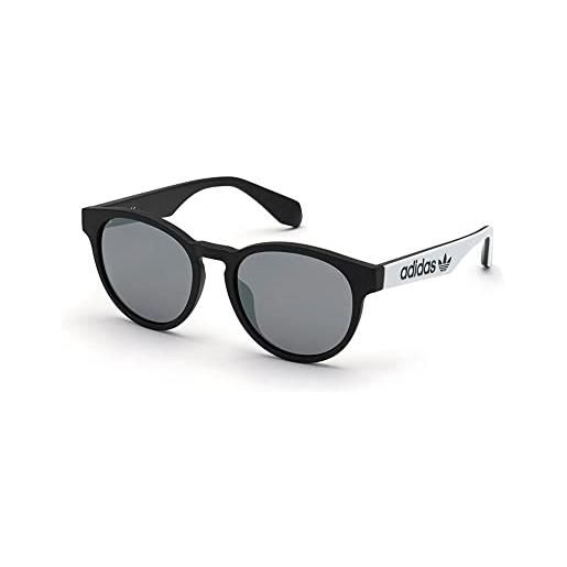 adidas Originals occhiali da sole or0025, nero/bianco, taglia unica unisex-adulto