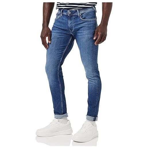Pepe Jeans finsbury jeans, blu (denim-hs6), 38w / 30l uomo