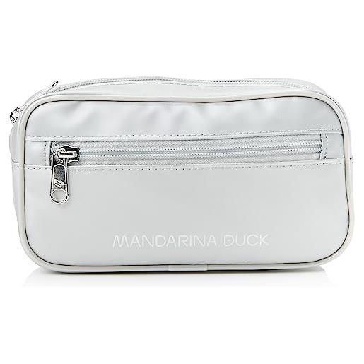 Mandarina Duck utility bum bag, donna, silver, one size