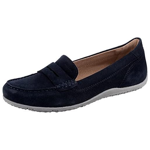 Geox donna d vega moc a mocassini, blu (navy), 36 eu