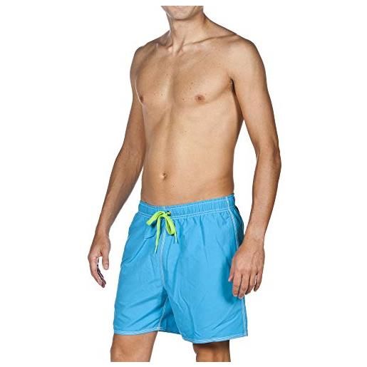 Arena uomo fundamentals solid pantaloncini da bagno, uomo, 40515, rosso-turquoise, m