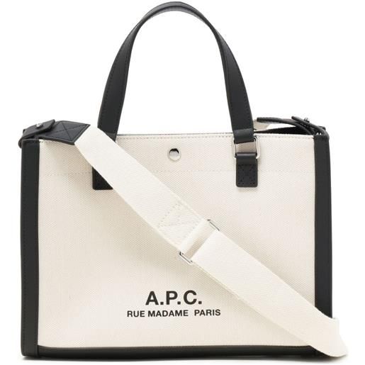 A.P.C. borsa shopper camille 2.0 - bianco