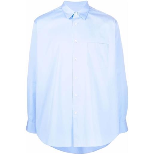 Comme Des Garçons Shirt camicia con taschino - blu