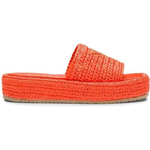 Prada sandali con suola rialzata - arancione