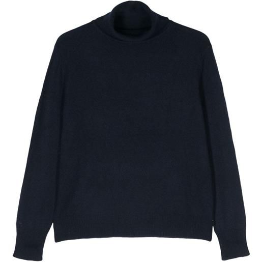 360Cashmere maglione con scollo a imbuto - blu