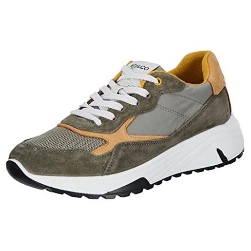 IGI&CO uomo seth, scarpe con lacci, verde (military), 44 eu