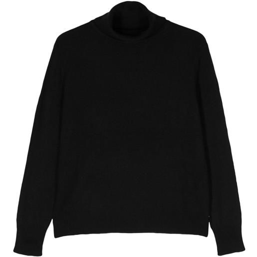 360Cashmere maglione con scollo a imbuto - nero