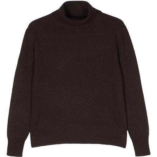 360Cashmere maglione con scollo a imbuto - marrone