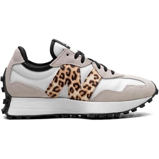 New Balance sneakers 327 white/leopard - bianco