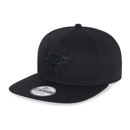 New Era chicago bulls nba black on black 9fifty snapback cap - s-m (6 3/8-7 1/4)