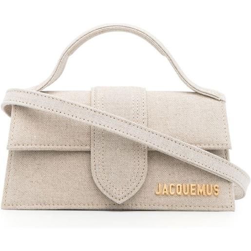 Jacquemus borsa tote le bambino in pelle - toni neutri