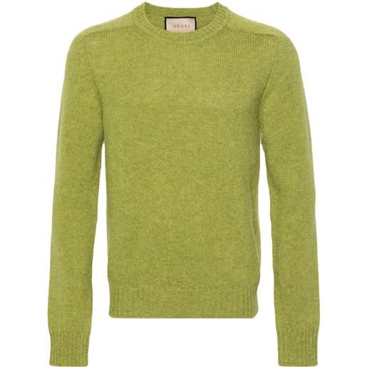 Gucci maglione con ricamo - verde