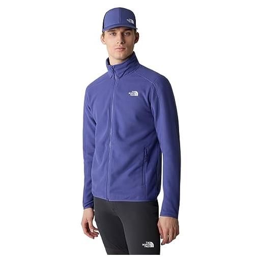 The North Face - giacca in pile con zip integrale da uomo resolve - cave blue - l