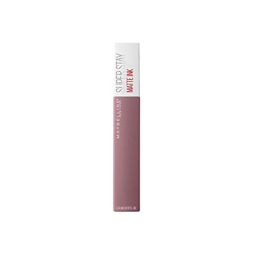 Maybelline new york rossetto matte super. Stay matte ink, tinta labbra a lunga tenuta, colore intenso e vibrante, no transfer, visionary (95), 5 ml