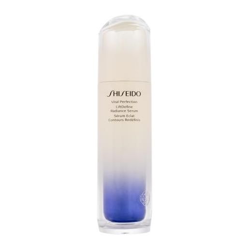 Shiseido vital perfection liftdefine radiance serum siero per la pelle illuminante e rassodante 80 ml per donna