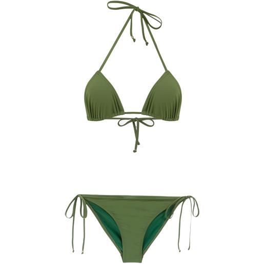 Amir Slama plain bikini set - verde