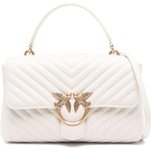 PINKO love one quilted shoulder bag - toni neutri
