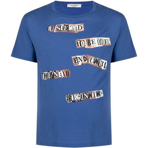 Valentino Garavani t-shirt con stampa - blu