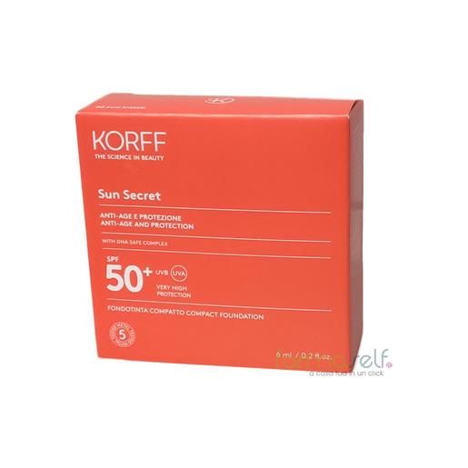 KORFF Srl korff sun secret fondotinta compatto anti-age spf50+ 02 6ml