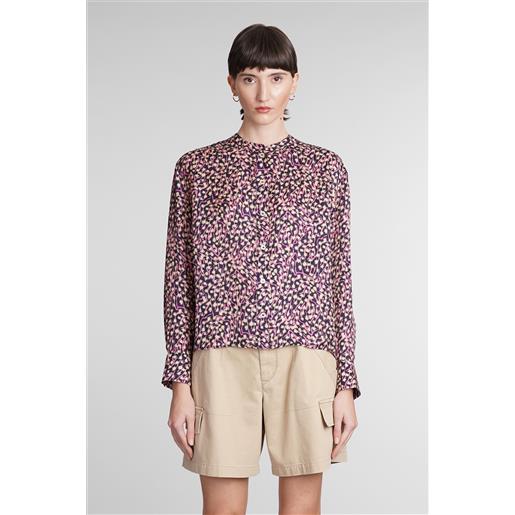 Isabel Marant camicia leidy in viscosa multicolor