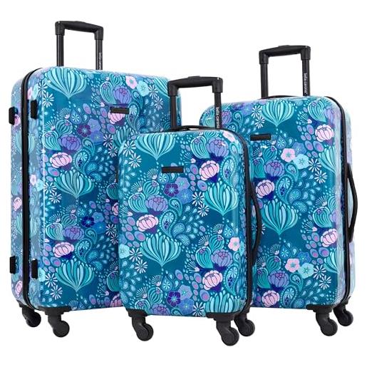 Travelers Club bella caronia - set di valigie a mano, 3 pezzi o 50 m, motivo deserto, 3 pezzo set, bella caronia - set di valigie a mano, 3 pezzi o 50,8 cm