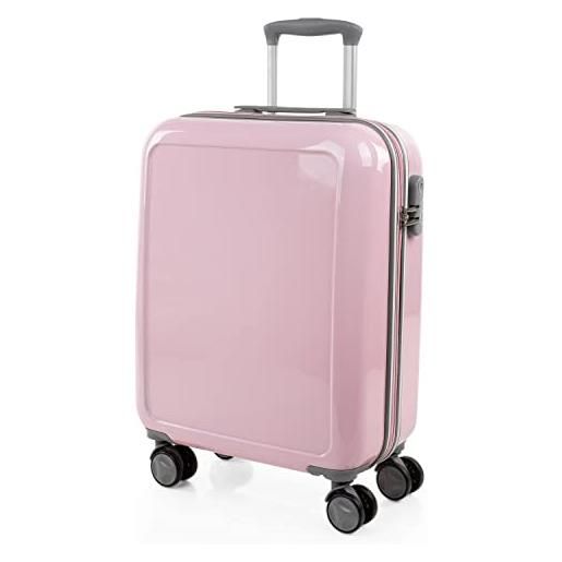 ITACA - valigia 55x40x20 trolley bagaglio a mano. Valigie e trolley per i tuoi viaggi in cabina. Trolley bagaglio a mano 702650, rosa