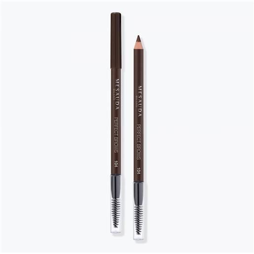 Mesauda perfect brows - matita per sopracciglia 104 - dark