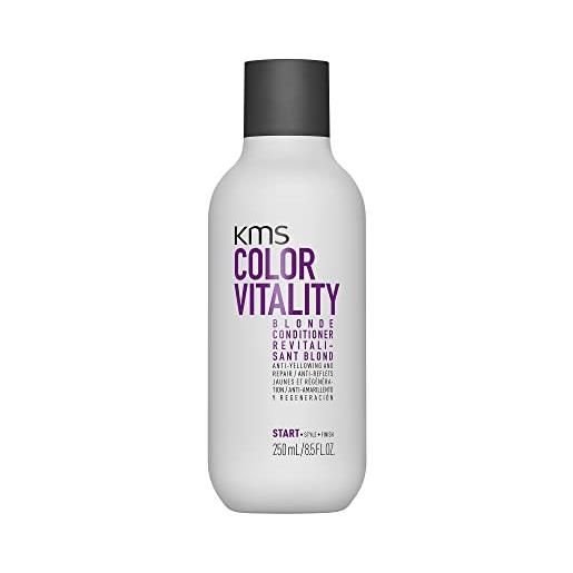 KMS colorvitality, balsamo per capelli biondi naturali, schiariti o con colpi di sole, 250ml