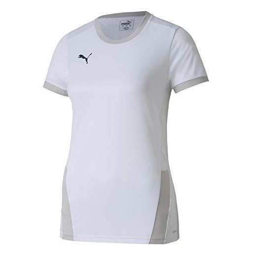 Puma teamgoal 23 jersey w, maglietta donna, white/gray violet, l