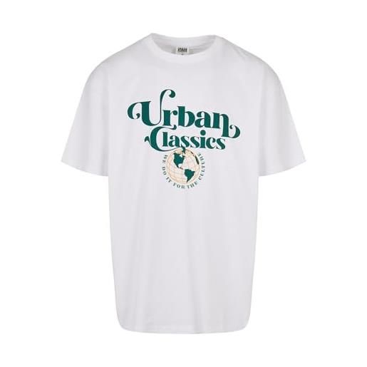 Urban classics maglietta uomo manica corta oversize, t-shirt in cotone organico, disponibile in diversi colori, taglie xs - 5xl