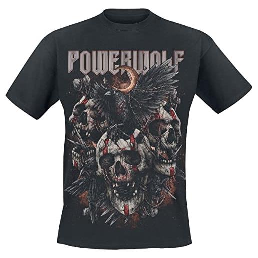 Powerwolf dead boys don't cry uomo t-shirt nero m 100% cotone regular