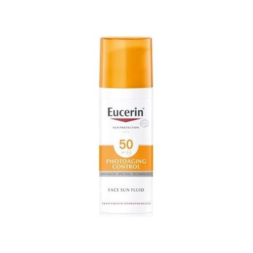 Eucerin sun fluid anti-età crema solare viso fp 50 protezione alta 50 ml