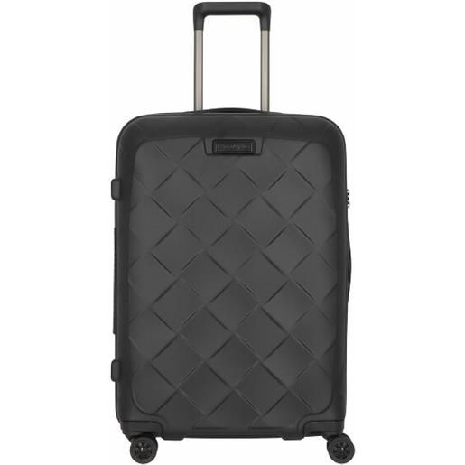 Stratic leather & more trolley a 4 ruote 65 cm nero