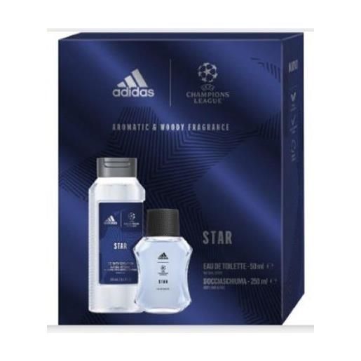 Adidas uefa champions league 10 star coffret edt 50ml + shower