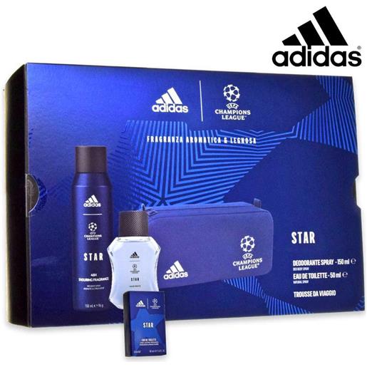 Adidas uefa 10 edt 50 ml + deo 150 ml + uefa toiletry