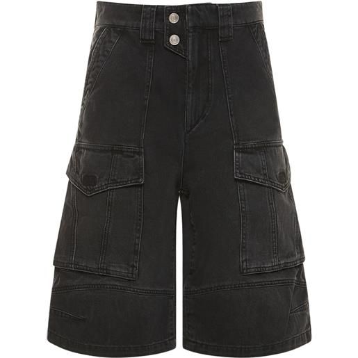 MARANT ETOILE shorts cargo hortens in cotone