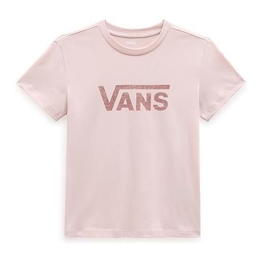 Vans drop v ss crew t-shirt, sepia rose, l donna