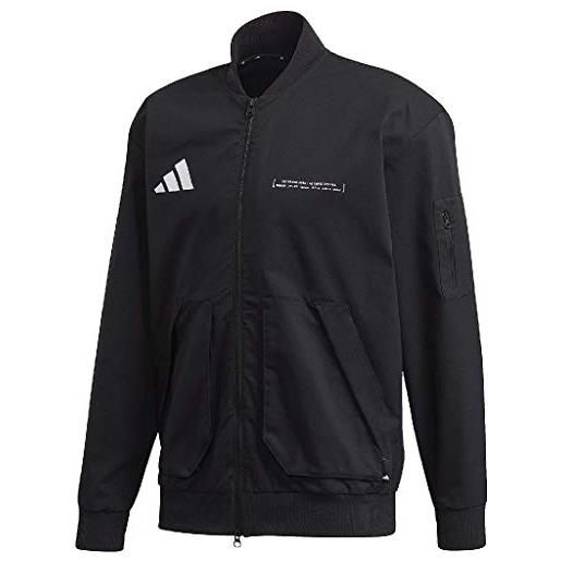adidas m pack work jk giacca uomo, uomo, giacca, fi6148, nero/bianco, xl